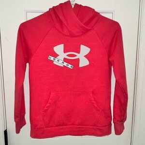 Girls size Youth Medium Dark Pink Under Armour Hoodie YMD